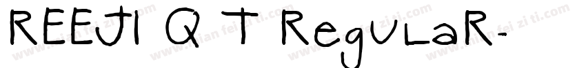 REEJI Q T Regular字体转换